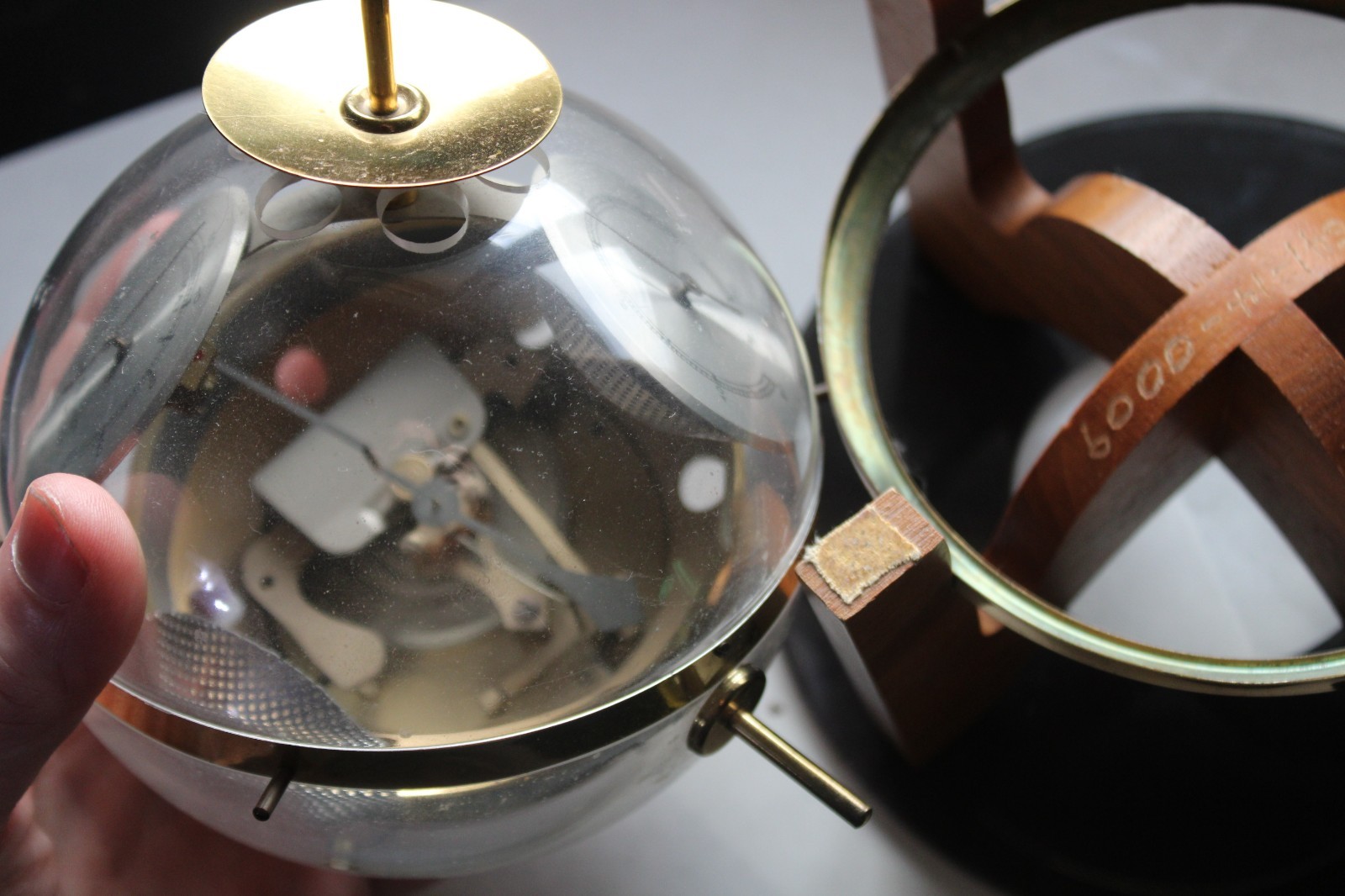 Vintage Sputnik Germany Weather Instrument Barometer Hydrometer Thermometer Rare