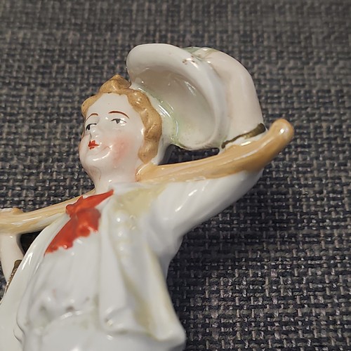 Antique German Porcelain Figurine Boy with Hat & Stick – c1900s MoiUnique - Picture 13 of 16