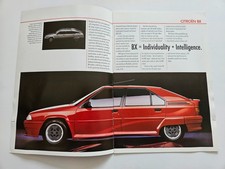 CITROEN BX IN GTI SALES BROCHURE 1990