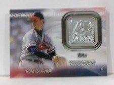 2021 Update Topps 70th Anniversary Manufactured Logo Tom Glavine Patch HOF