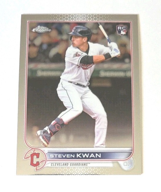 2022 Topps Chrome Update #USC85 Steven Kwan RC (GUARDIANS) !