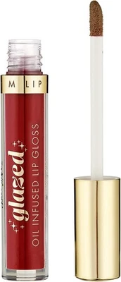 Barry M Glazed Oil Infused Red Lip Gloss, So Intriguing, Red, infused with plum