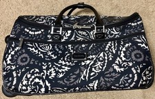 Vera Bradley Rolling Duffel Bag Paisley Noir ...