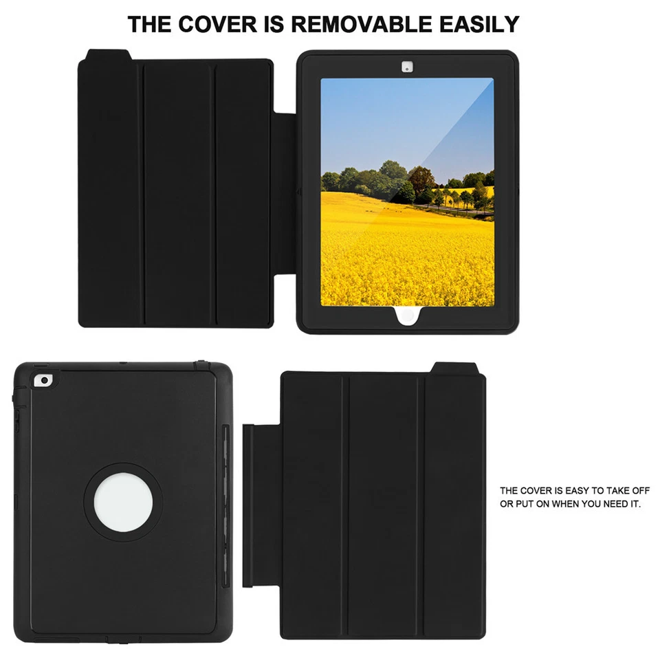 Funda militar resistente para niños a prueba de golpes con soporte para iPad 4 3 2 Air 9,7" MINI Foto 4 de 4