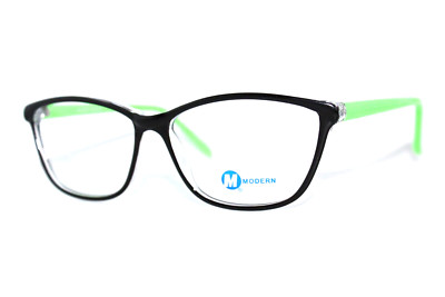 NEW MODERN OPTICAL REASON BLACK LIME AUTHENTIC EYEGLASSES FRAMES 58-16-145MM