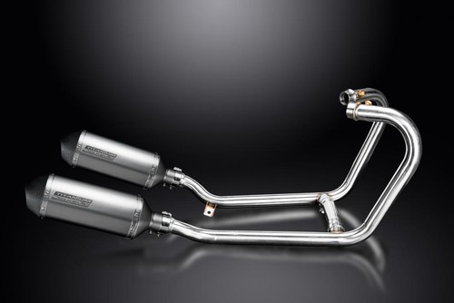 Triumph Thruxton 1200 R/RS 2016-24 Exhaust 2-2 260mm X-Oval Titanium Silencers - 第 2/5 張圖片