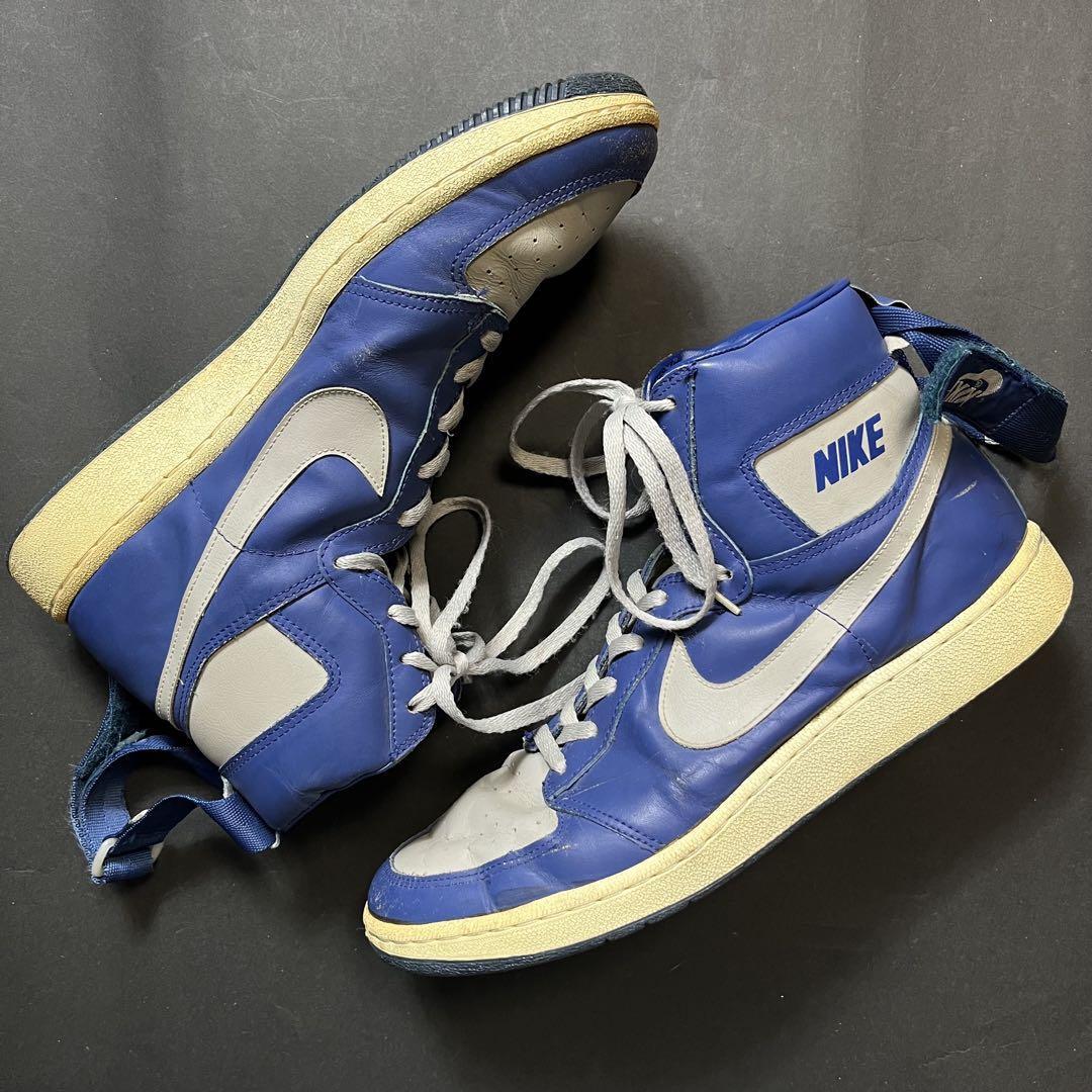 NIKE DYNASTY HIGH Blue x Gray US12 Made in Korea 1985