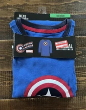 New In Package Captain America Thermal Long Sleeved Shirt Men's - Size Medium