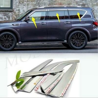 6*Chrome Side Window Wind Deflector Visor Rain Wind For ...