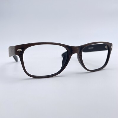 ZENNI Brille HOLZOPTIK ECKIG Brillengestell MOD: UNBEKANNT