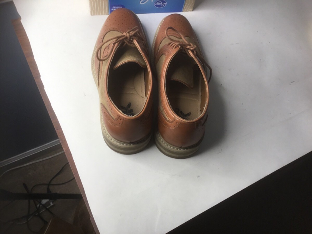 Studio Ink Tan Leather Shoes Cream and Tan Floral Leather - Handmade Shoes - Rock 3064  main image 3