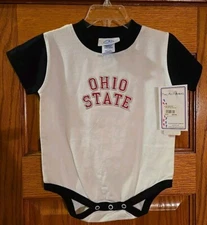 Two Feet Ahead Ohio State Buckeyes. OSU One Piece Bodysuit Size 18 months, NEW!