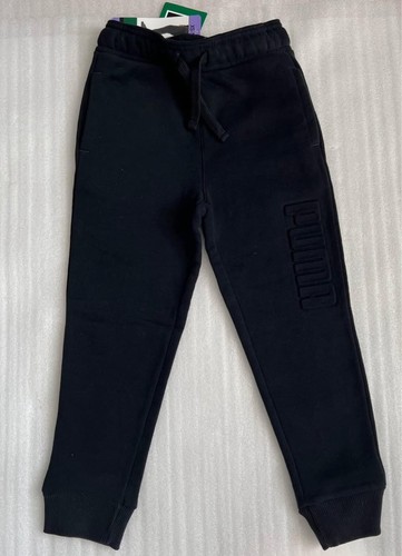 Puma Boys' Youth Fleece Hoodie and jogger size XS 5/6, black. New With Tag - Picture 3 of 3