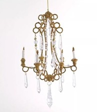 Katherine's Collection Chandelier Ornament Wishes 10  Glitter New 18-945998 Gold