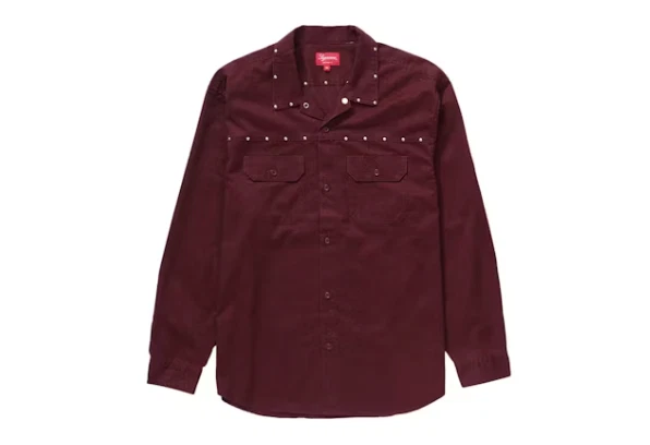 Chemise de travail cloutée suprême « Bourgogne » taille XL