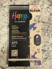 Happy Planner Sticker Book - Nordic Brights 695 Pieces 
