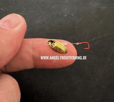 0,3 g Mikro Spinner Trout Spoons twist Forellenköder Japanblinker Raubfisch
