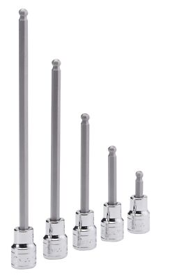 Genius Tools 1/2'' Dr. 9mm Wobble Hex Bit Socket, 80mmL - 439+4349