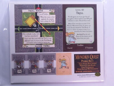 Munchkin Quest PROMO SET 1 Steve Jackson Games 2008