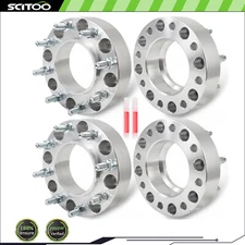 4 X 8X180 2" Hub Centric Wheel Spacers M14x1.5 For Silverado 2500 HD 2011-2025