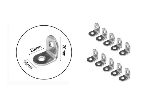10 pcs Heavy-duty stainless-steel Angle L Shape Bracket (Multiple Sizes) UK - Picture 12 of 22