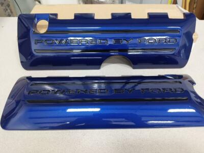 2011-2017 Mustang 5.0 GT GT350 Coil Covers Painted Deep Impact Blue Black Accent
