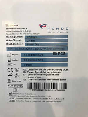 CB-0303-220 einweg Doppel-Reinigungsbuersten/Double Ended Cleaning Brush 50 pcs