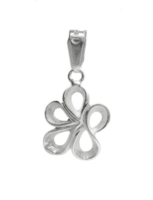 Handmade Sterling Silver Pendant Solid Hallmarked 925 Flower PE000836 Empress