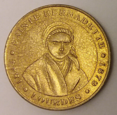 Sainte Bernadette Lourdes 1844-1879 Notre Dame Souvenir Medal
