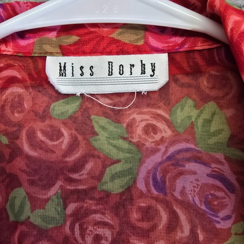 Miss Dorby Dress Suit Womens S/M Rose Babydoll Lined Dress Chiffon Cottagecore - Picture 13 of 22