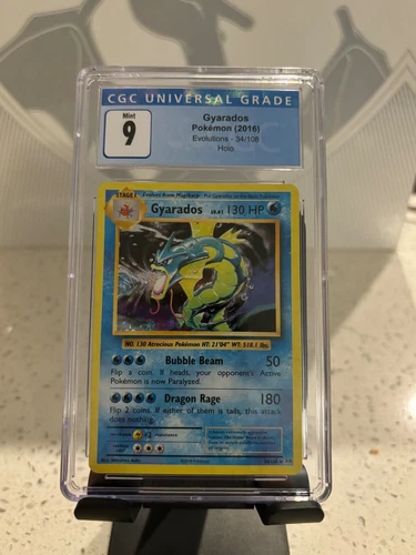 Pokemon 2016 XY Evolutions Gyarados Holo 34/108 Cgc 9Mint Card