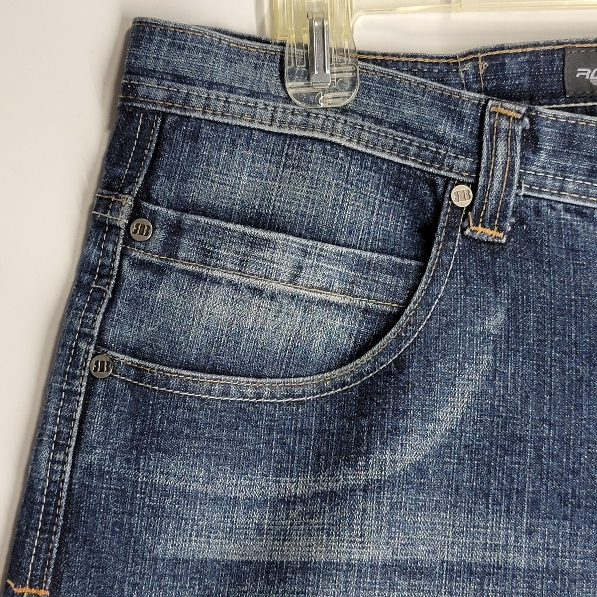 Royal Blue Jeans Mens 36 Blue Baggy Big Pocket Streetwear Royal Blue Jeans Mens 36 Blue Baggy Big Pocket Streetwear