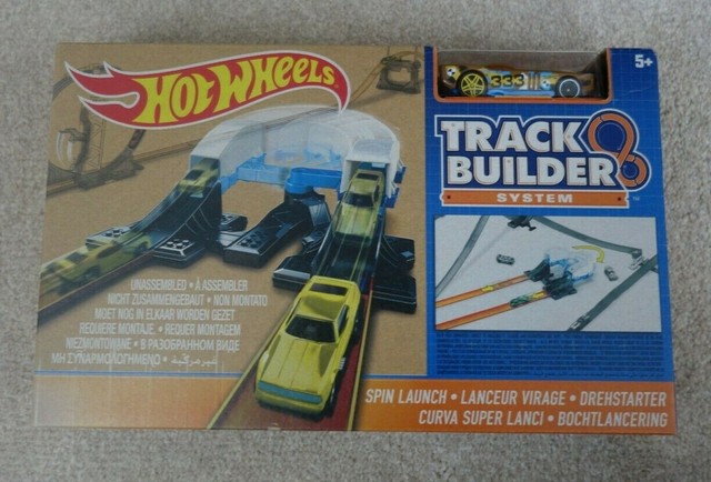 hot wheels track builder spin launch