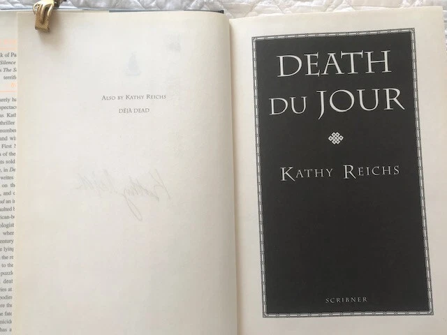 Death du Jour by Kathy Reichs First Edition Signed by author - Image 3 of 4