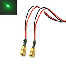 2pcs Mini Dot 515nm 520nm 5mW Green Laser Diode Module for Aiming Positioning