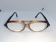 Vintage American Optical AO Flexi Fit 6M Eyeglass Frames Brown Z87 Cracked Arm