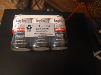 Hawker Cyclon Monobloc 6 Volt 2.5 Ah Lead Acid Battery 0810-F3C NEW