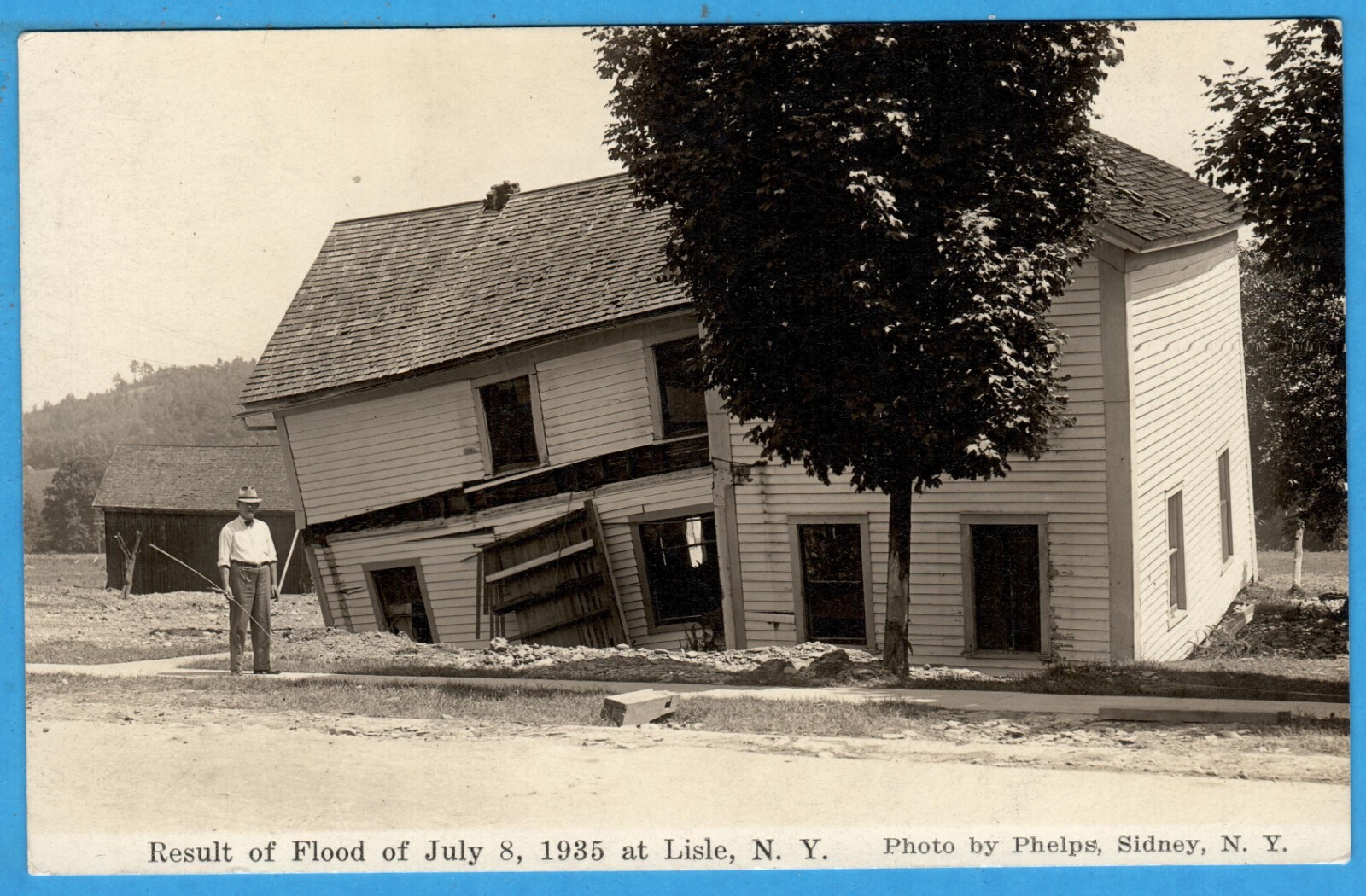 Lisle, NY, Result Of Flood Of July 8, 1935, Real Photo RPPC Postcard eBay