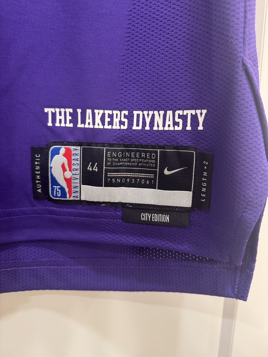 新品NBA Lebron James Lakrs75周年ユニフォーム XL Nba Authentic 75th Anniversary Lakers LeBron James