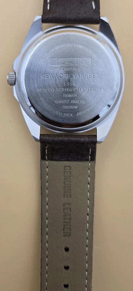 NY Yankees Watch by Game Time 1956 World Series Champions - Image 4 of 4