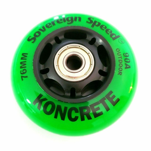 8x 76mm Outdoor Inline Skate Wheels with Bearings Rollerblade Hockey