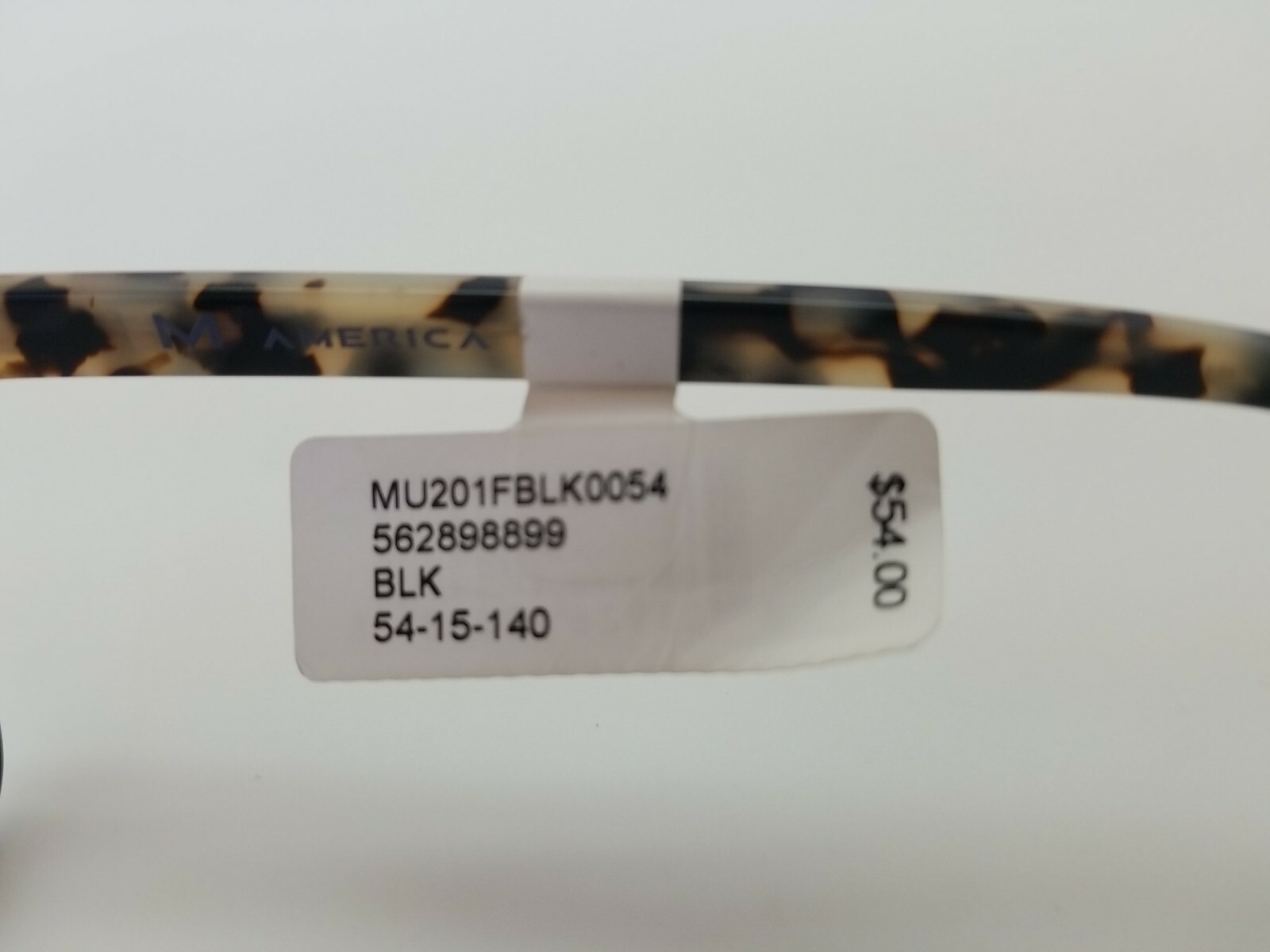 Mu201 1 Unit NEW AMERICA MIA MU201 BLK BLACK EYEGLASSES RX WOMEN FRAMES 54-15 ...