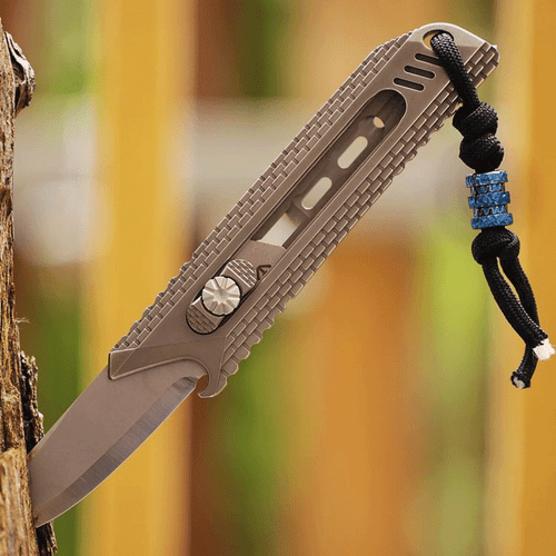 Titanium Alloy Knife Lanyard Bead Necklace Paracord Pendant Bracelet Bead DIY - Picture 11 of 28