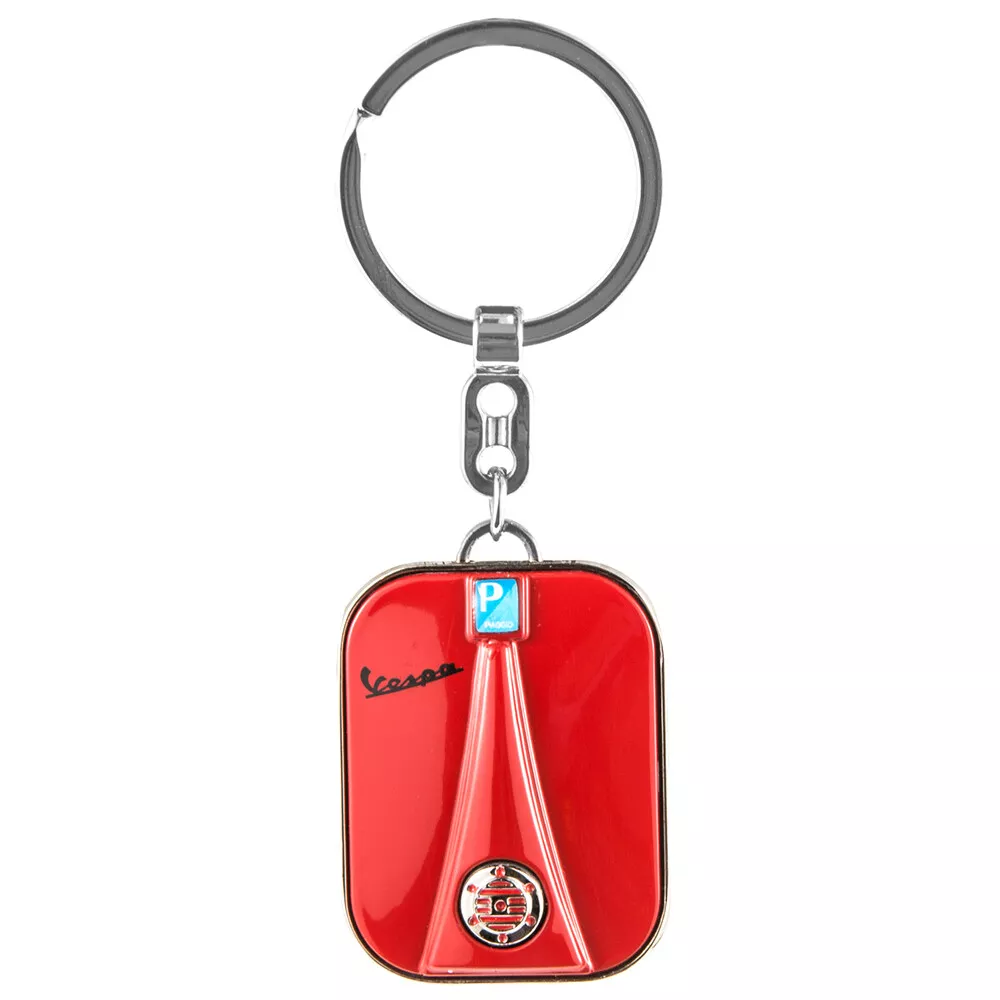 Red Stainless Steel Keychain Key ring Gift For Piaggio VESPA GTS