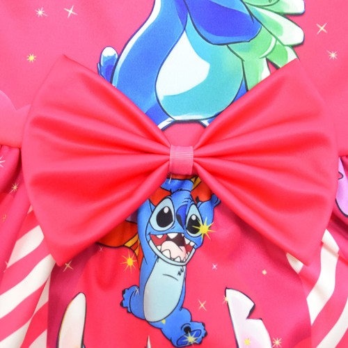 Lilo and Stitch Girls' Sleeveless Folded Bow A-line Dress for 3-10 Years Old - Picture 11 of 63