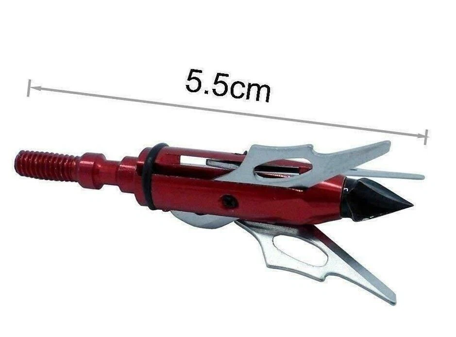 12pcs Rage 3 Fixed Blade Archery Broadheads 100 Grain Arrow Head Hunting Arrow - Image 2 of 3