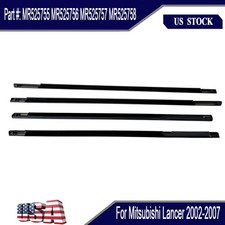 For 2002-2007 Mitsubishi Lancer New Front Rear Beltline Seal Mr525755 Mr525757
