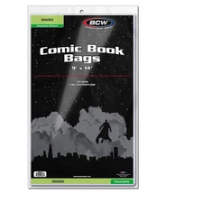 BCW Graded Comic Book Bags Clear Sleeves for CGC CBCS Slabs Archival Quality ...