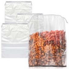 Clear Plastic Drawstring Bags 2 Mil Polyethylene 500 Count 18 x 24 in