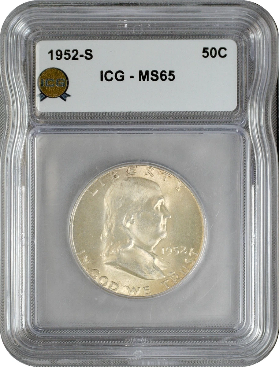 MS 65 Graded 1952 Franklin Half Dollars (1948-1963) for sale | eBay